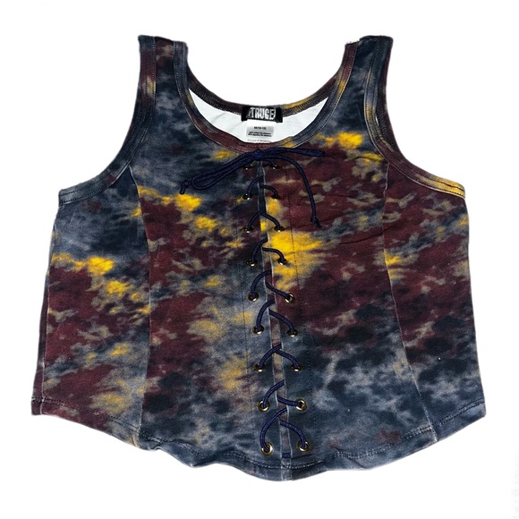 Truce - Tri-Color Tie Dye Tank Top - Picture 2 of 5